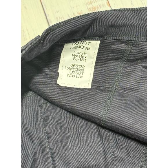 Tyndale Pants Mens 38x34 Arc Rated Cat 2 Blue Flame Resistant Workwear Twill NWT - Picture 5 of 7
